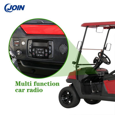 Su geçirmez Golf Arabası Radyo Stereo Araba Elektrikli Buggy Siyah ODM