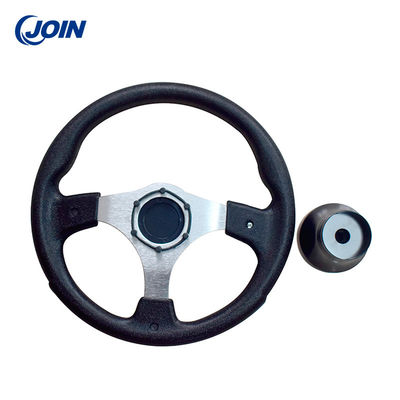Elektrikli Golf Buggy için Siyah PVC Ayrılabilir Direksiyon 12.5 inç