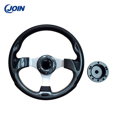 Elektrikli Golf Buggy için Siyah PVC Ayrılabilir Direksiyon 12.5 inç