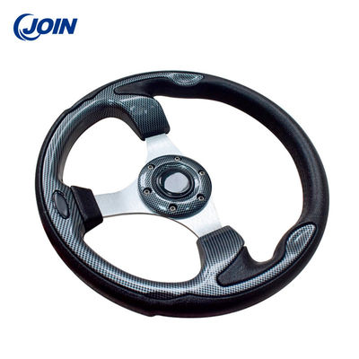 Elektrikli Golf Buggy için Siyah PVC Ayrılabilir Direksiyon 12.5 inç
