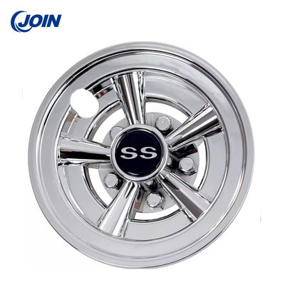 8 &quot;SS Golf Arabası Tekerlekleri ve Lastikleri Jant Kapakları Elektrikli Buggy Krom
